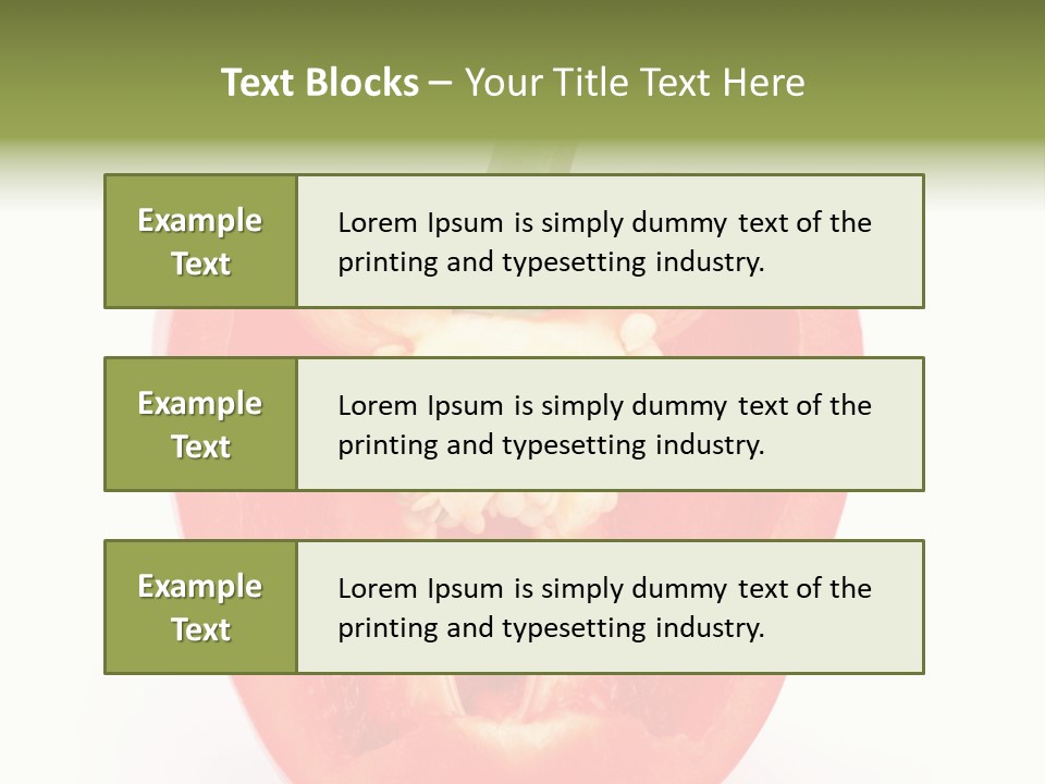 Vivid Arrangement Healthy PowerPoint Template