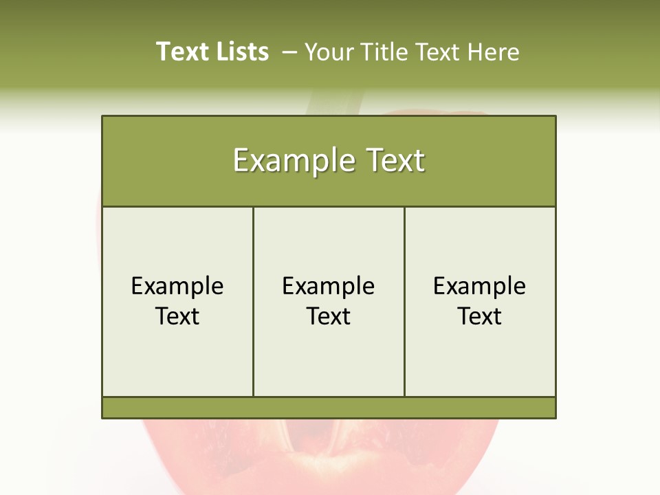 Vivid Arrangement Healthy PowerPoint Template