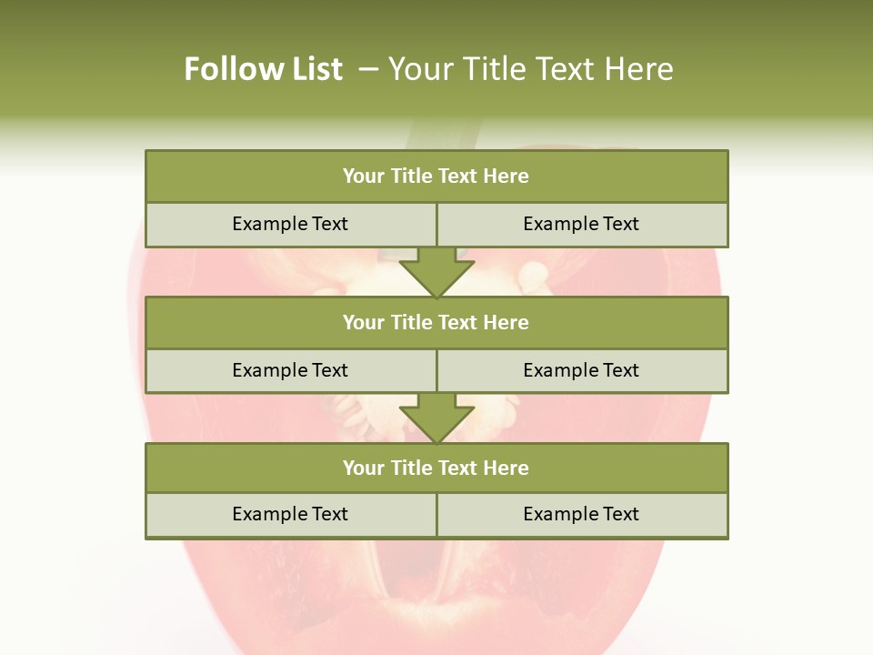 Vivid Arrangement Healthy PowerPoint Template