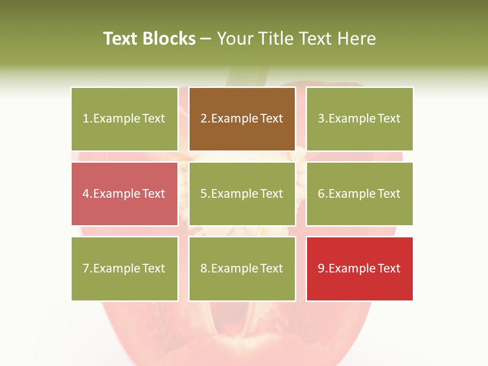 Vivid Arrangement Healthy PowerPoint Template