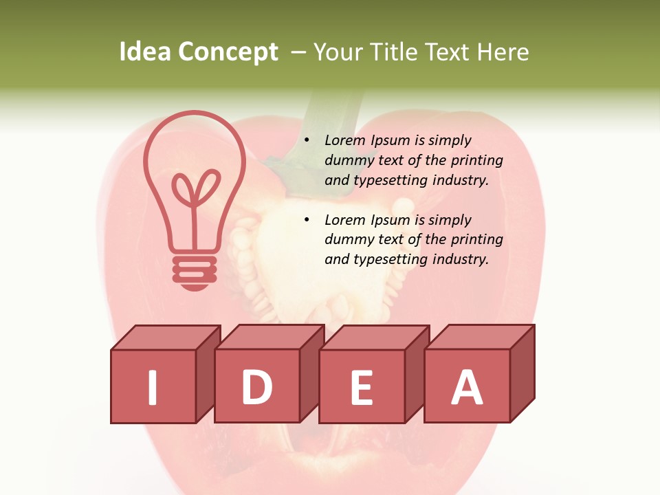 Vivid Arrangement Healthy PowerPoint Template
