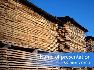 Pattern Felled Lumber PowerPoint Template