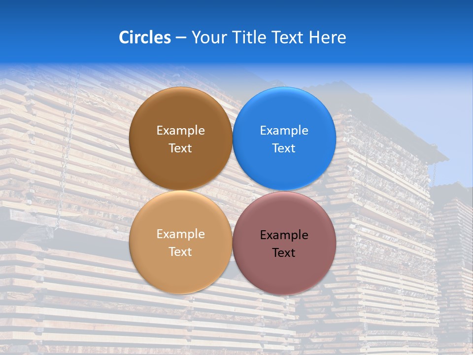 Pattern Felled Lumber PowerPoint Template