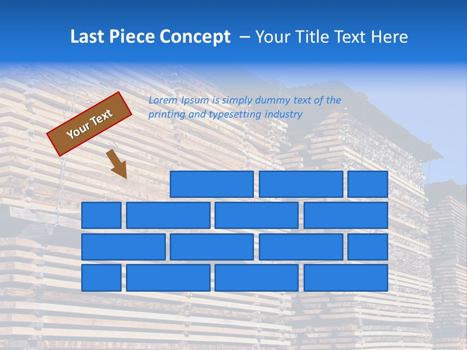 Pattern Felled Lumber PowerPoint Template