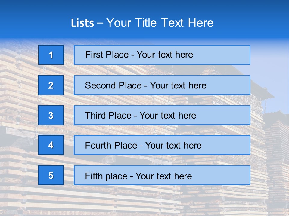 Pattern Felled Lumber PowerPoint Template