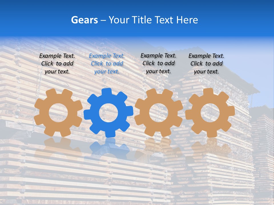 Pattern Felled Lumber PowerPoint Template