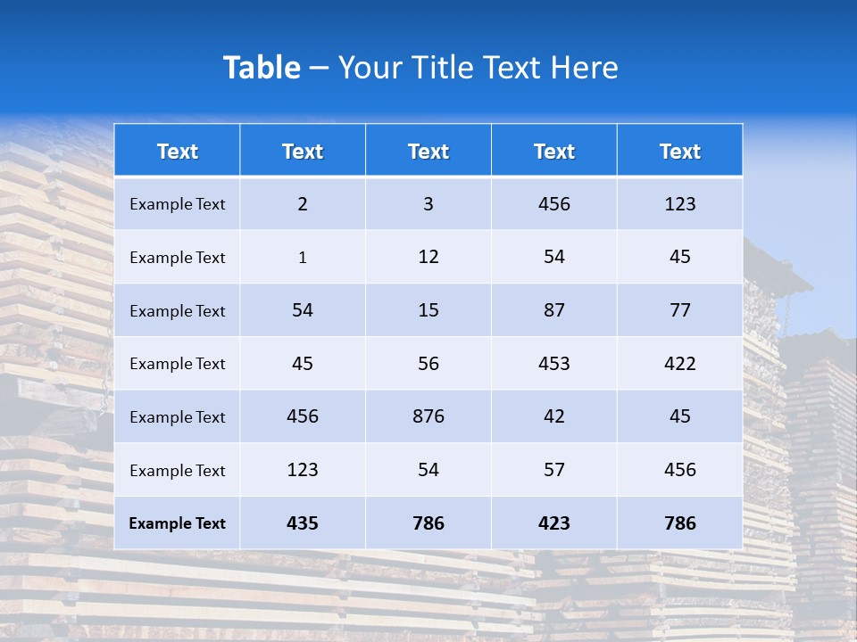 Pattern Felled Lumber PowerPoint Template