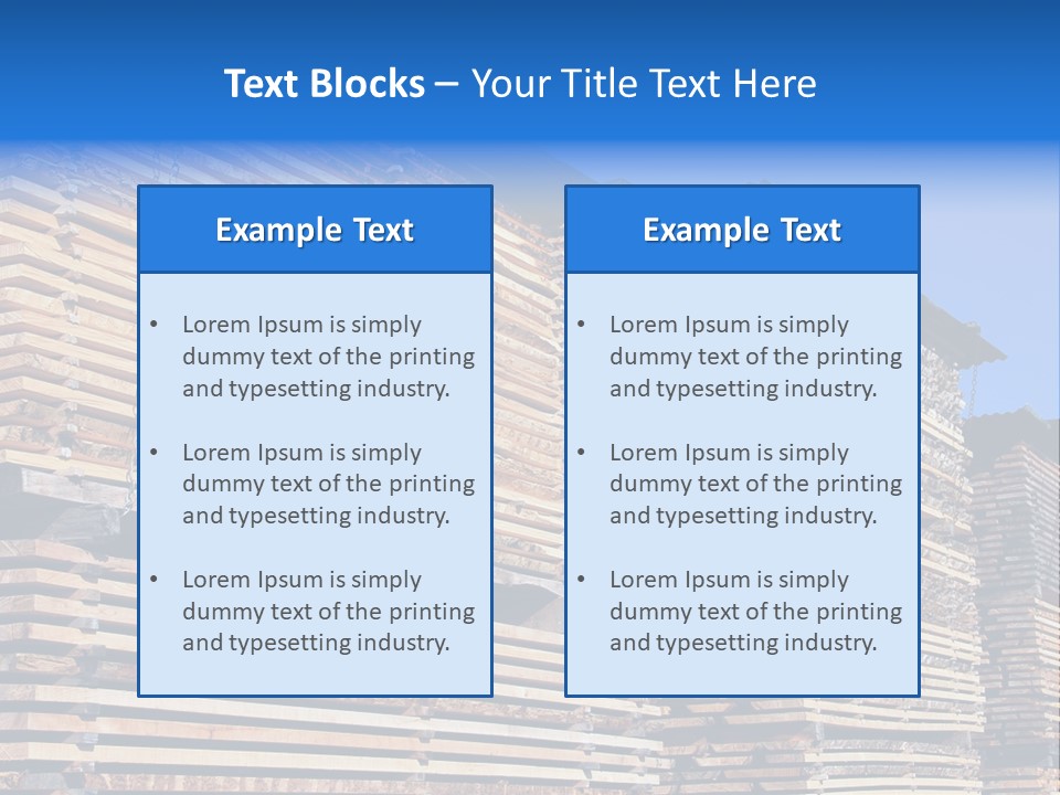 Pattern Felled Lumber PowerPoint Template
