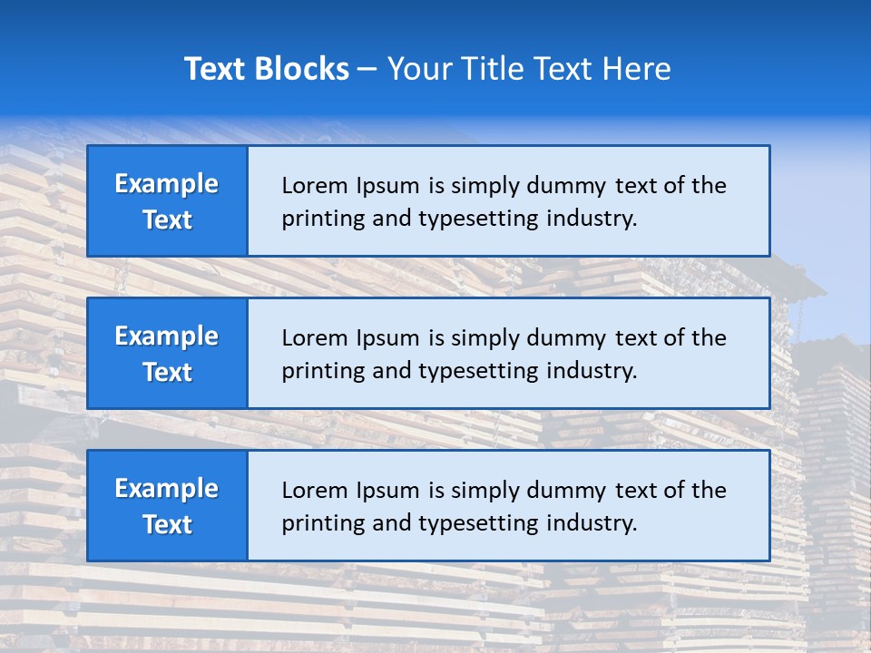 Pattern Felled Lumber PowerPoint Template