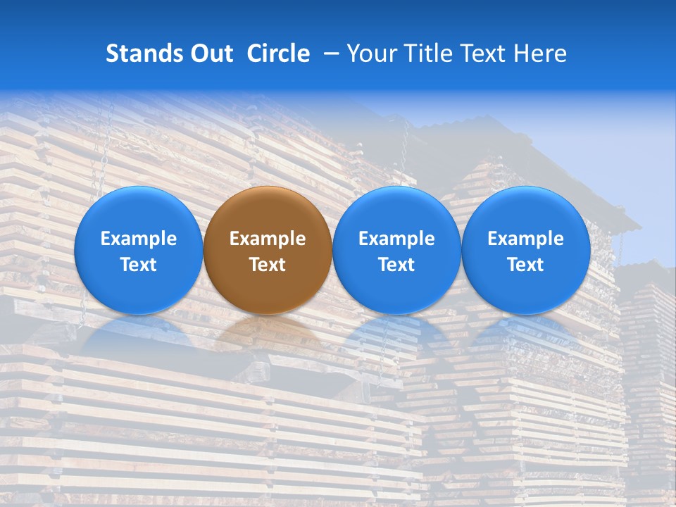 Pattern Felled Lumber PowerPoint Template
