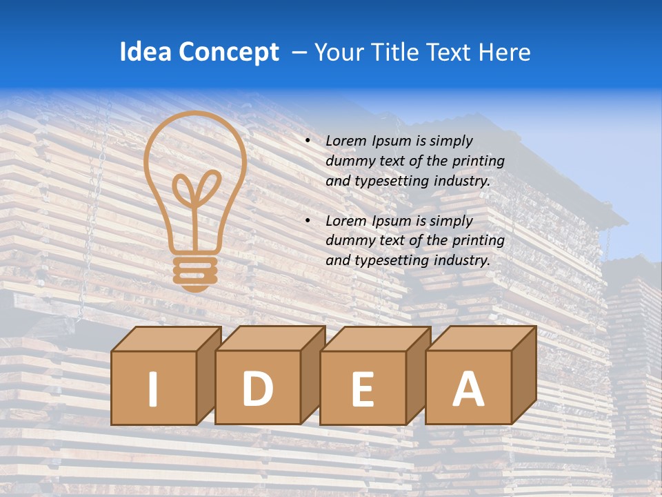 Pattern Felled Lumber PowerPoint Template
