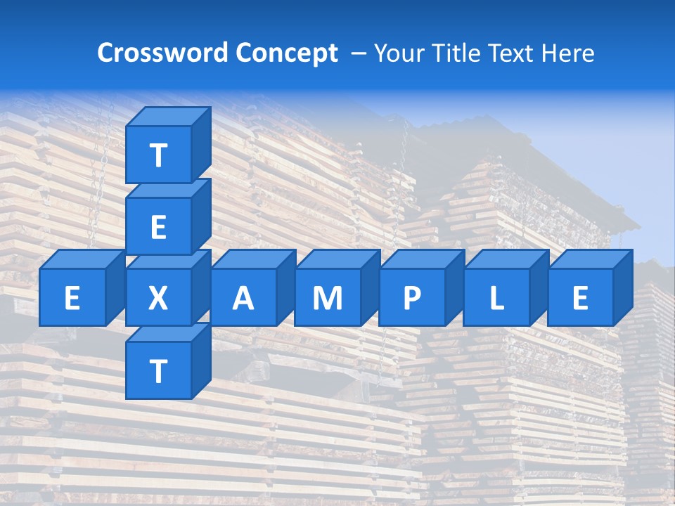 Pattern Felled Lumber PowerPoint Template