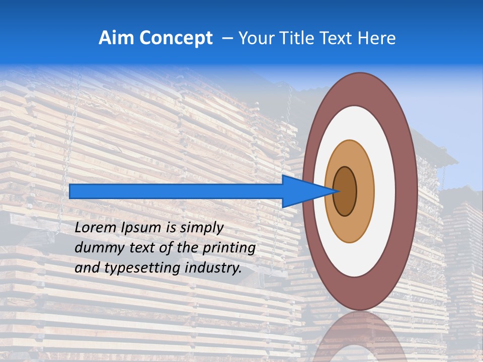 Pattern Felled Lumber PowerPoint Template