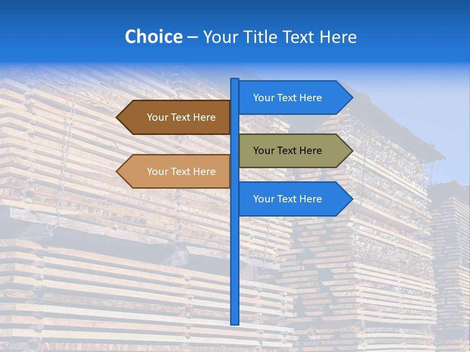 Pattern Felled Lumber PowerPoint Template