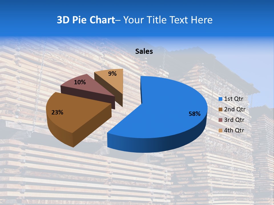 Pattern Felled Lumber PowerPoint Template