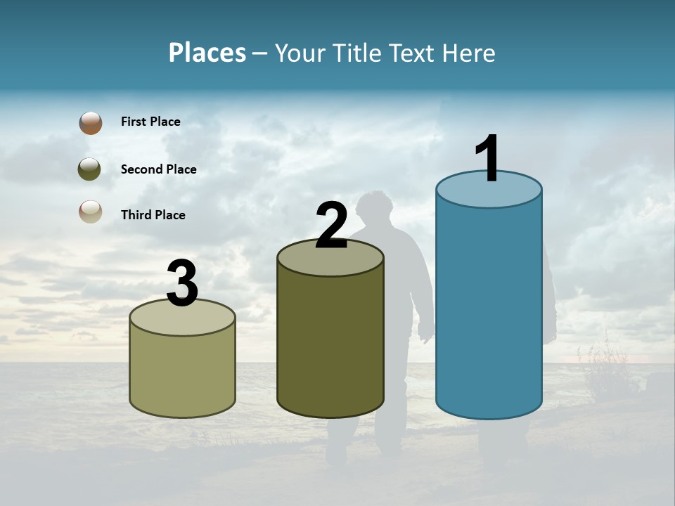 Vacation Silhouette Two PowerPoint Template