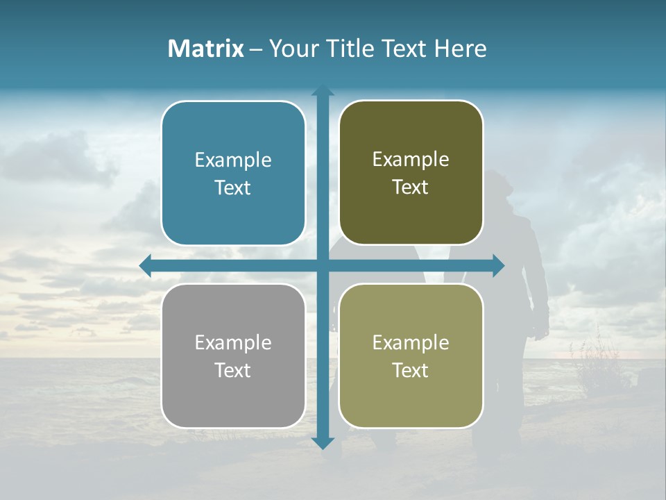 Vacation Silhouette Two PowerPoint Template