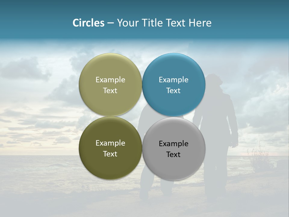 Vacation Silhouette Two PowerPoint Template