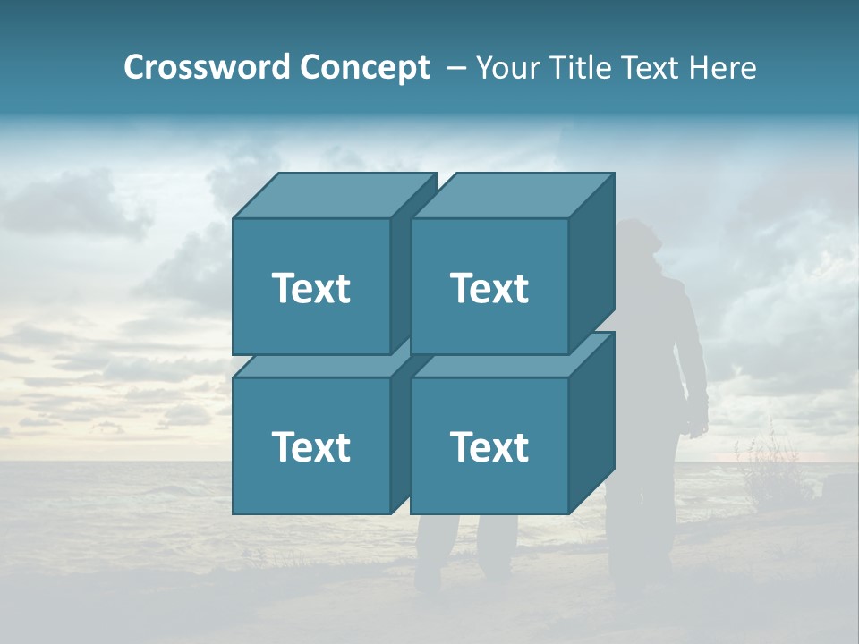 Vacation Silhouette Two PowerPoint Template