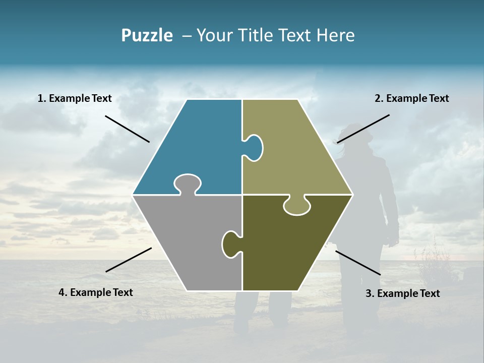 Vacation Silhouette Two PowerPoint Template