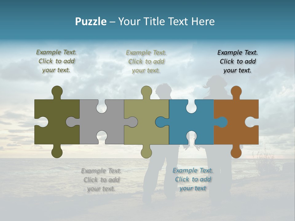 Vacation Silhouette Two PowerPoint Template