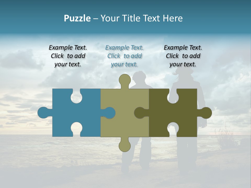 Vacation Silhouette Two PowerPoint Template