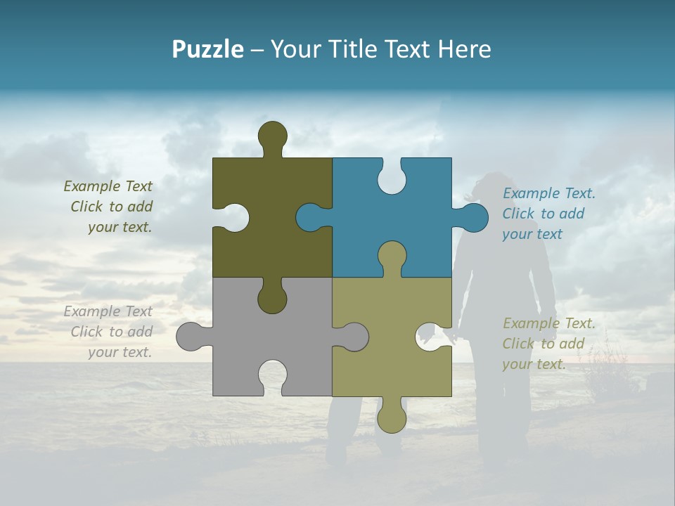 Vacation Silhouette Two PowerPoint Template