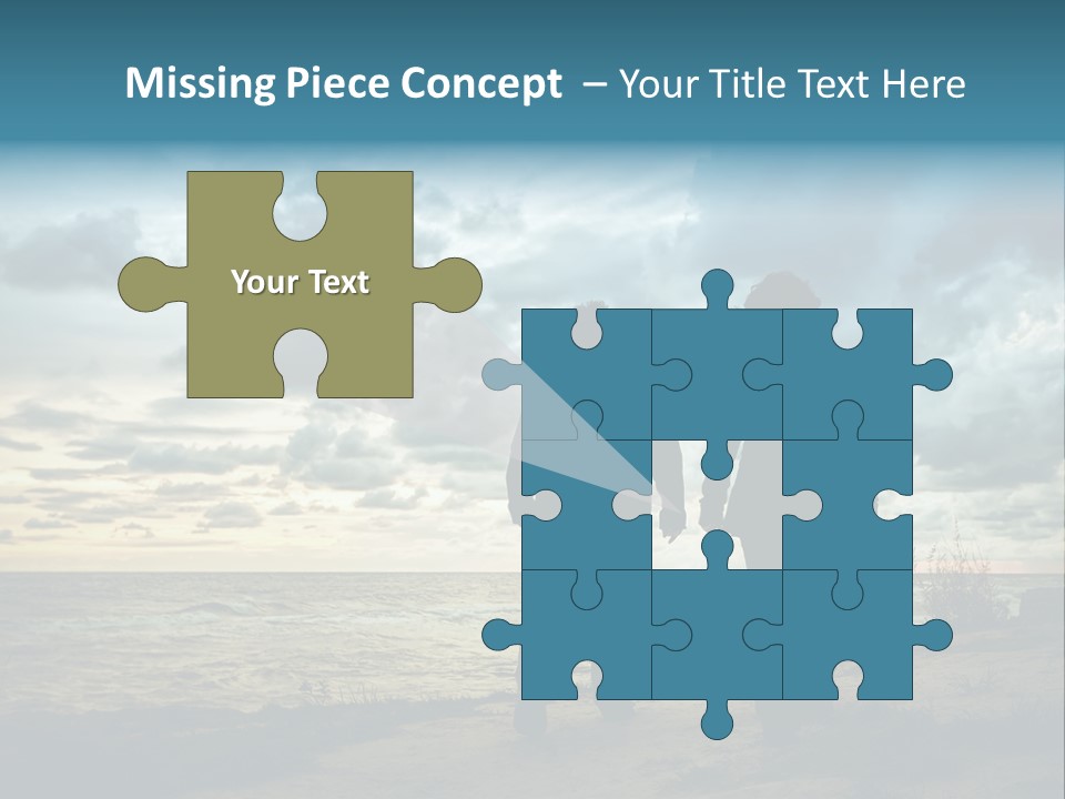 Vacation Silhouette Two PowerPoint Template