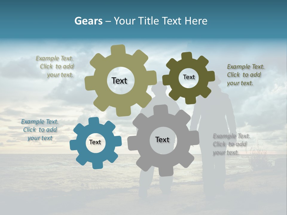 Vacation Silhouette Two PowerPoint Template