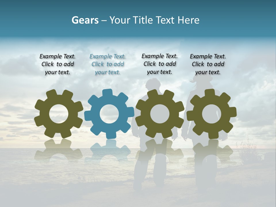 Vacation Silhouette Two PowerPoint Template