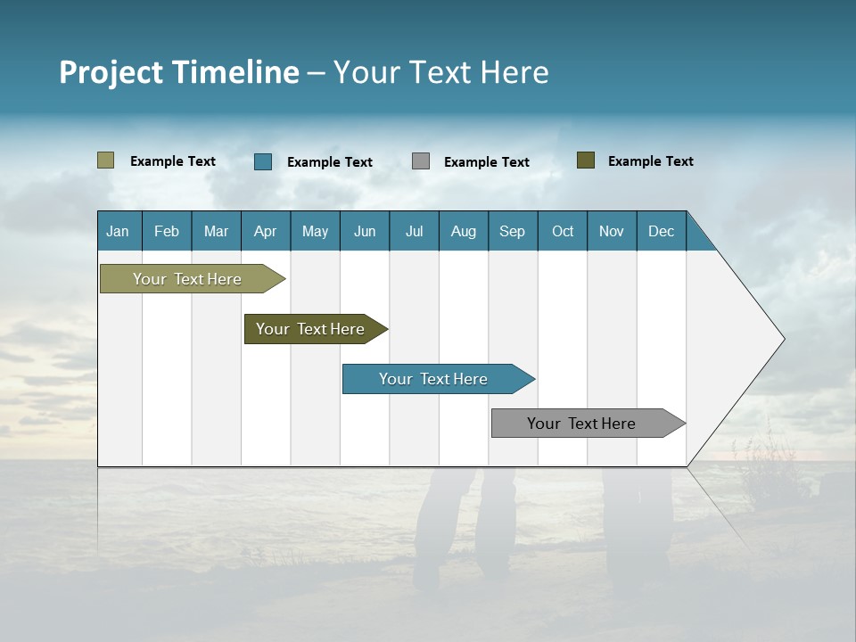 Vacation Silhouette Two PowerPoint Template