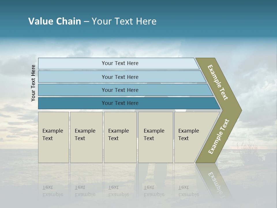 Vacation Silhouette Two PowerPoint Template