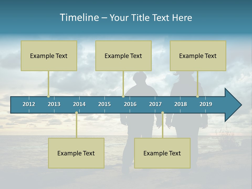 Vacation Silhouette Two PowerPoint Template