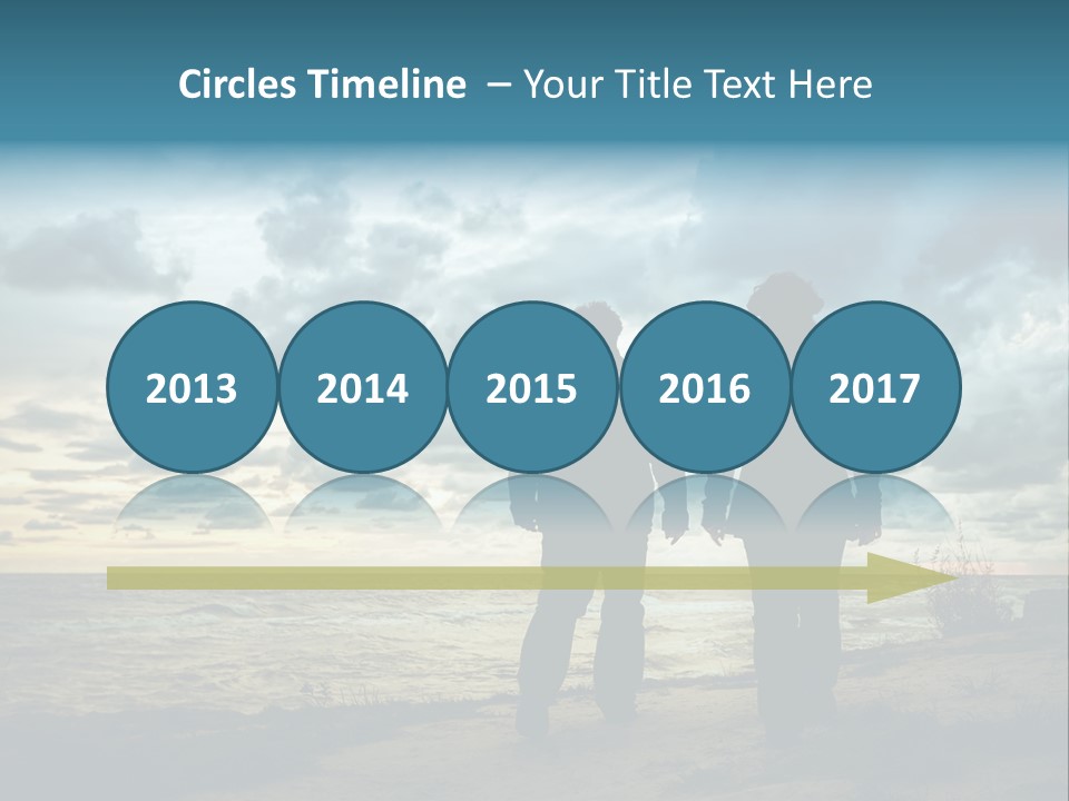 Vacation Silhouette Two PowerPoint Template