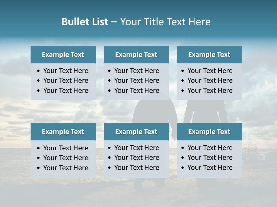 Vacation Silhouette Two PowerPoint Template