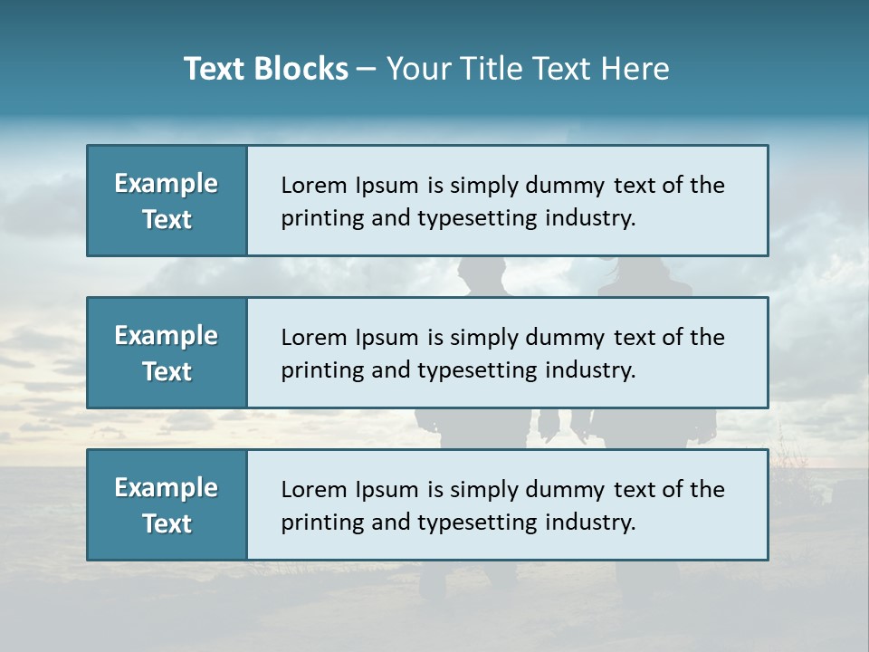 Vacation Silhouette Two PowerPoint Template