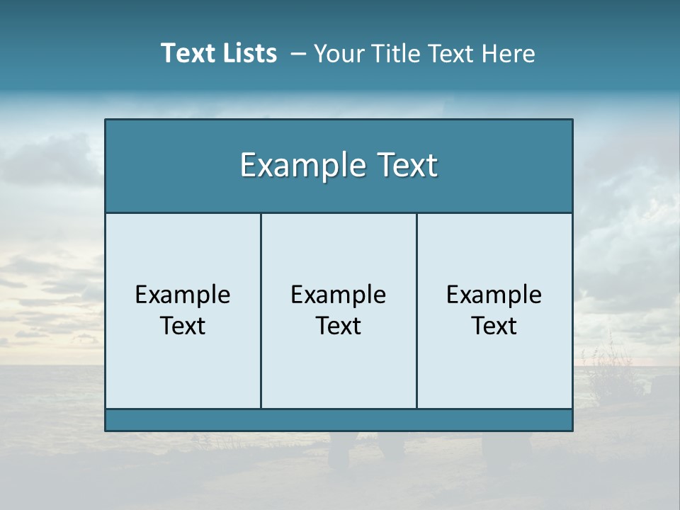 Vacation Silhouette Two PowerPoint Template