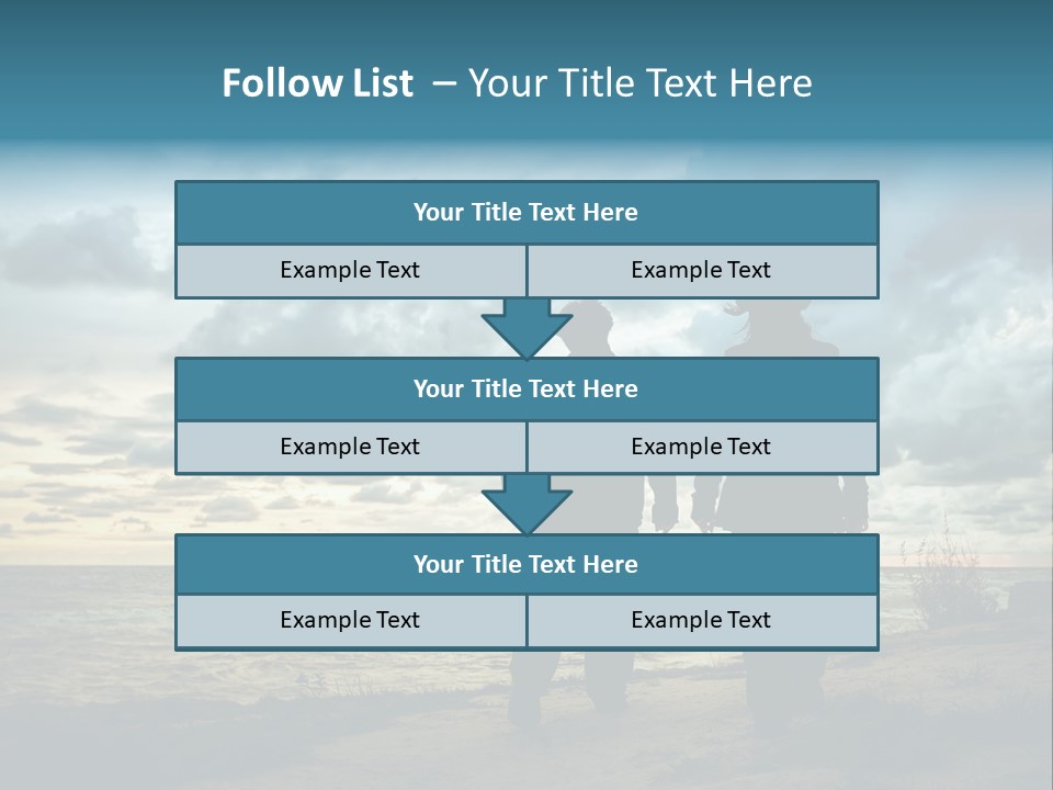 Vacation Silhouette Two PowerPoint Template
