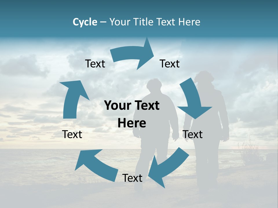 Vacation Silhouette Two PowerPoint Template