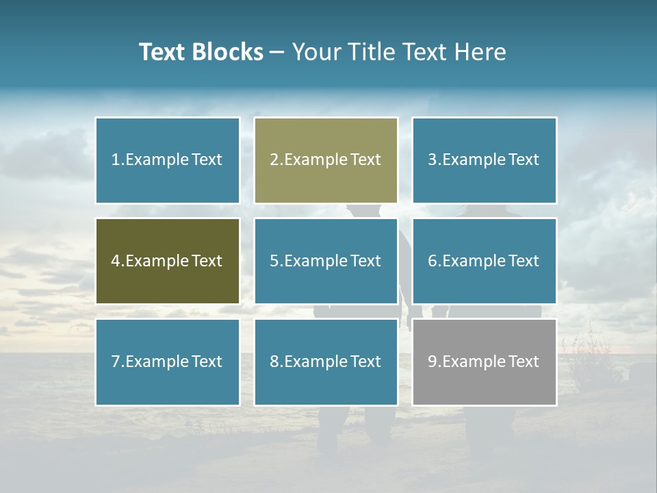 Vacation Silhouette Two PowerPoint Template