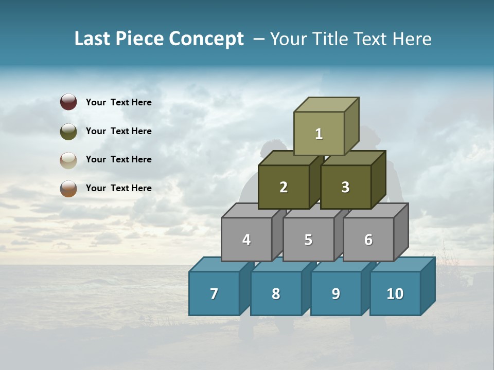 Vacation Silhouette Two PowerPoint Template