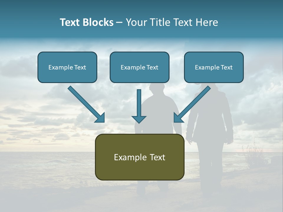 Vacation Silhouette Two PowerPoint Template