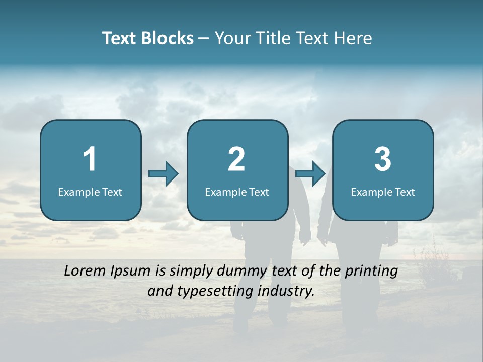 Vacation Silhouette Two PowerPoint Template