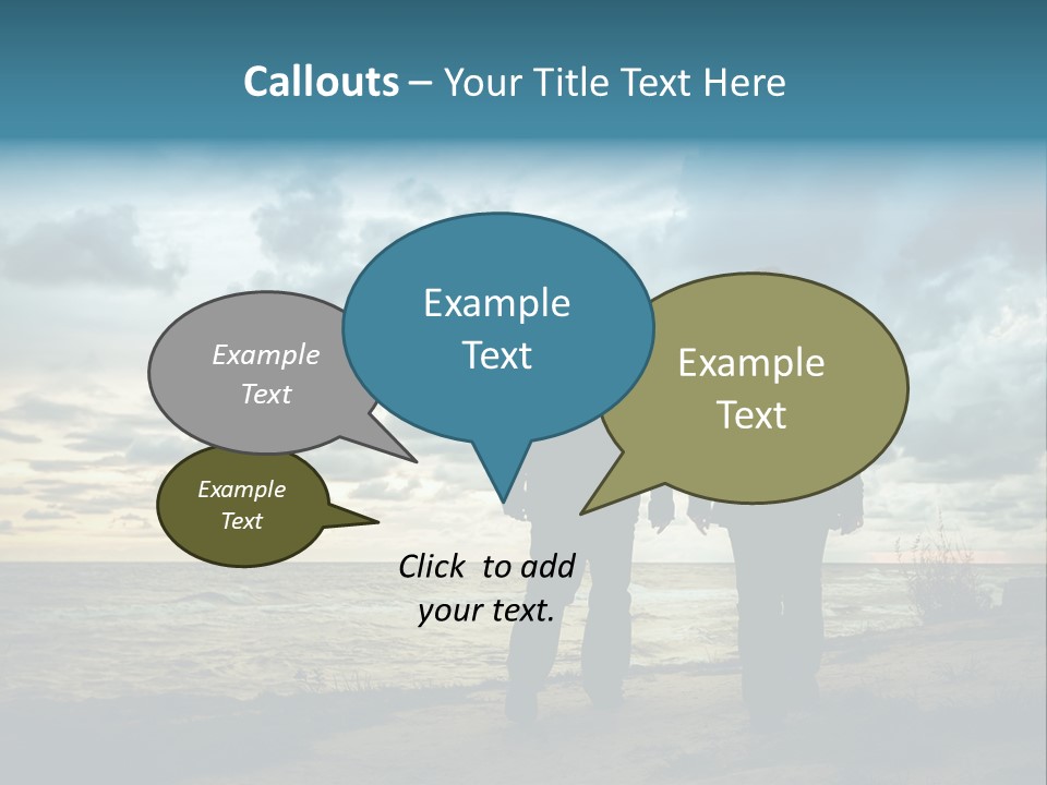 Vacation Silhouette Two PowerPoint Template