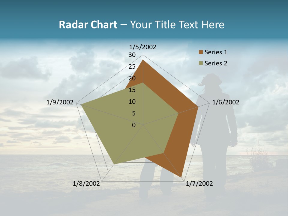 Vacation Silhouette Two PowerPoint Template