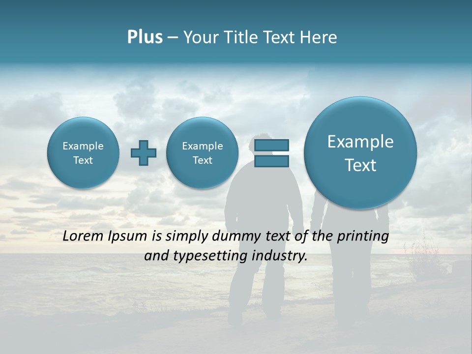 Vacation Silhouette Two PowerPoint Template