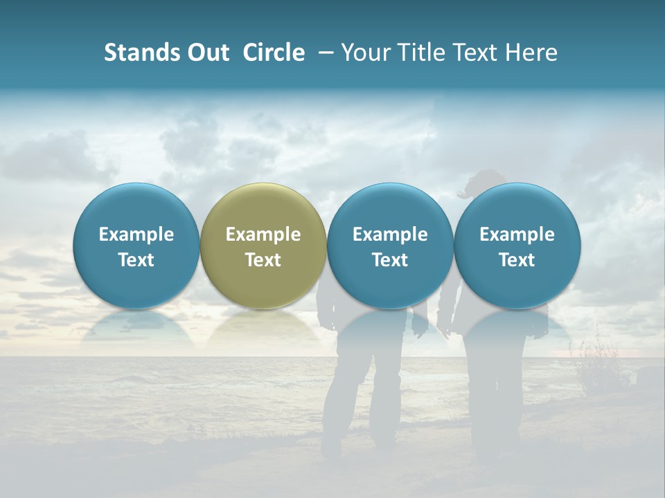 Vacation Silhouette Two PowerPoint Template