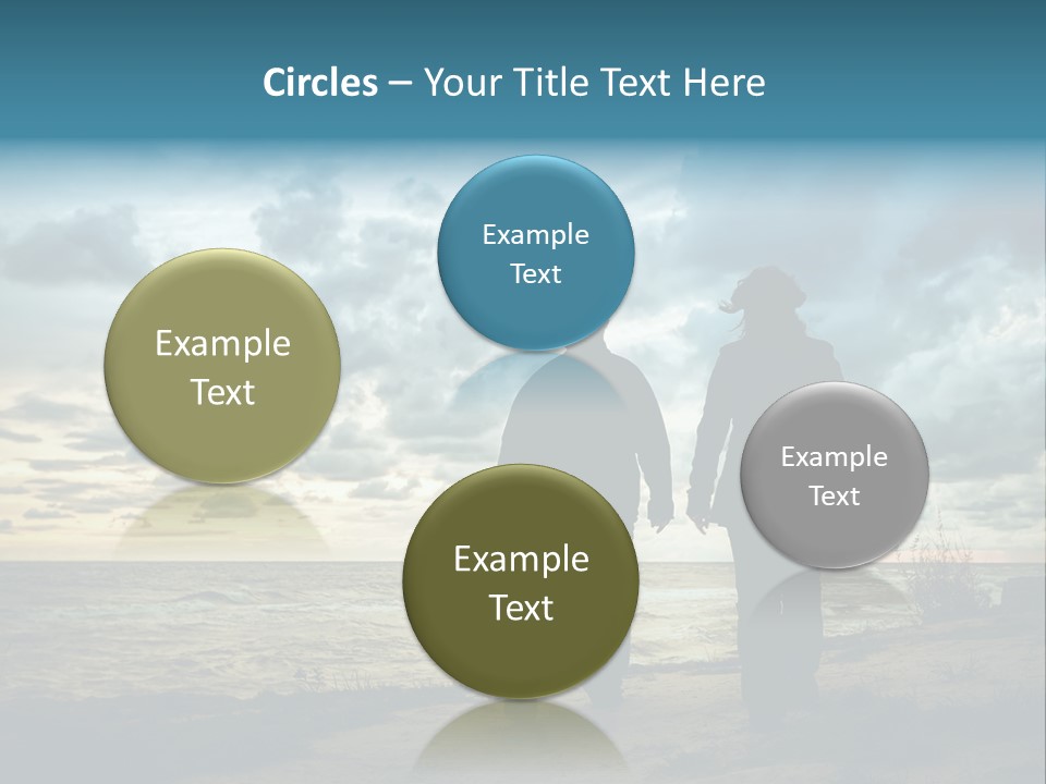 Vacation Silhouette Two PowerPoint Template