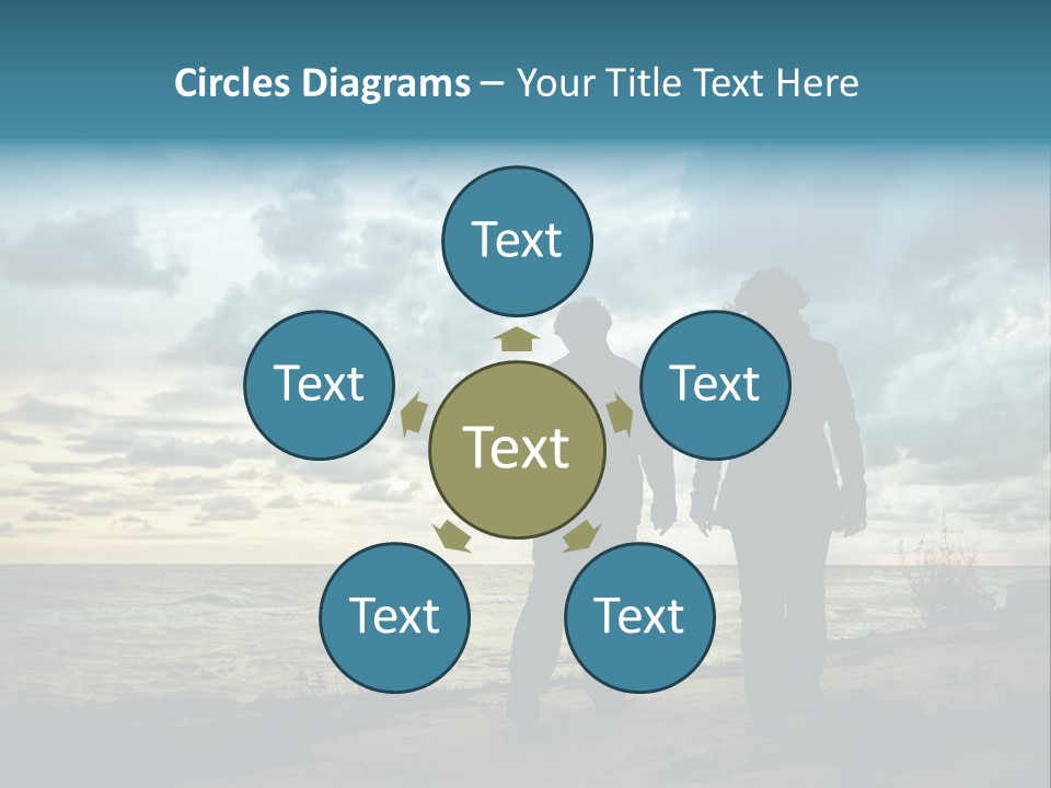 Vacation Silhouette Two PowerPoint Template