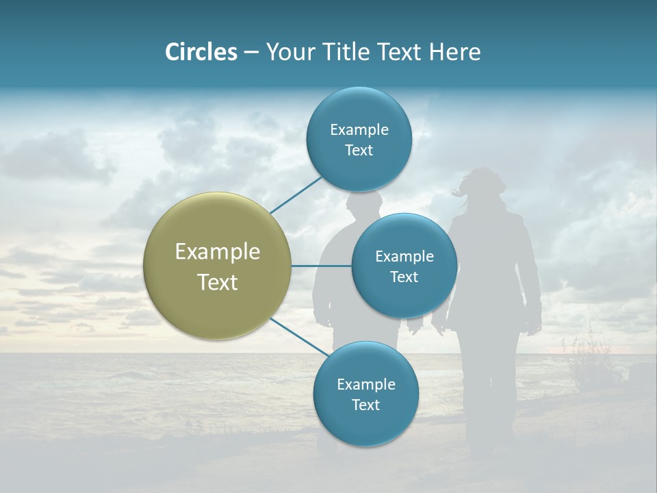 Vacation Silhouette Two PowerPoint Template